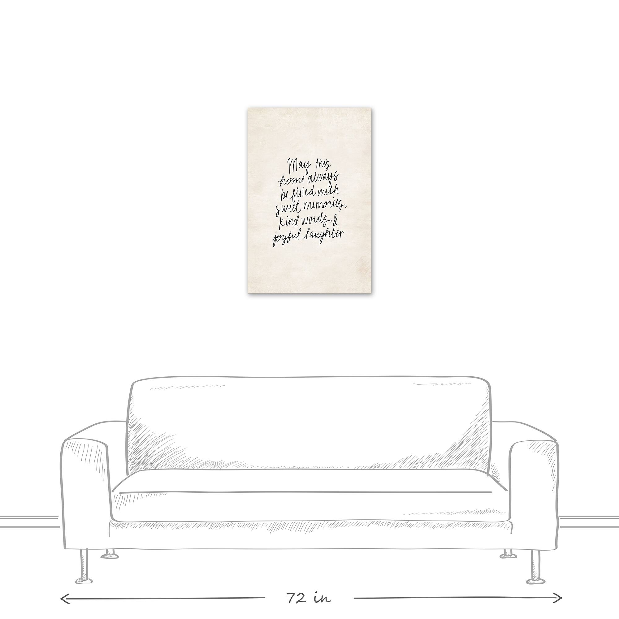 Sweet Memories, Kind Words, Joyful Laughter 20" x 30" Canvas Wall Art
